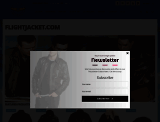 flightjacket.com screenshot