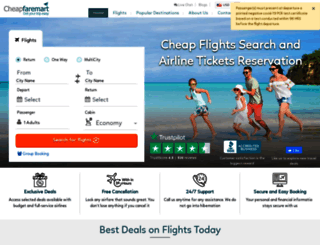 flights.cheapfaremart.com screenshot