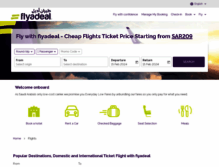 flights.flyadeal.com screenshot