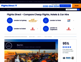 flightsdirect.com screenshot