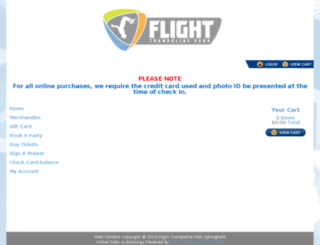 flightspringfield.pfestore.com screenshot