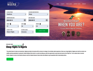 flightstonigeria.co.uk screenshot