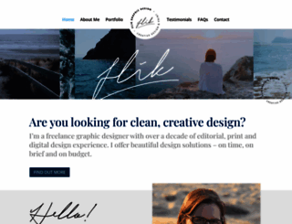 flikgraphicdesign.com.au screenshot