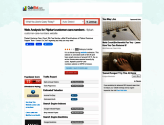 flipkart-customer-care-numbers.website.cutestat.com screenshot