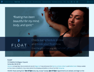 floatboston.com screenshot