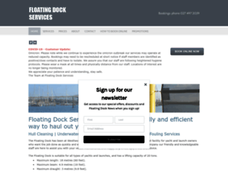 floatingdockservices.co.nz screenshot