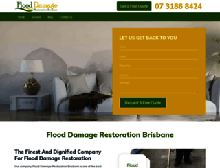 flooddamagerestorationbrisbane.com.au screenshot