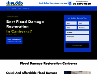 flooddamagerestorationcanberra.com.au screenshot