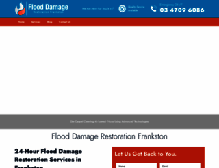flooddamagerestorationfrankston.com.au screenshot