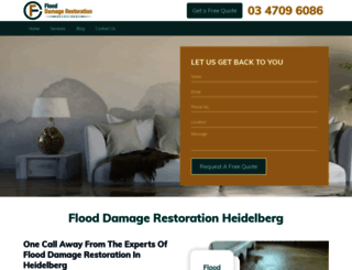 flooddamagerestorationheidelberg.com.au screenshot