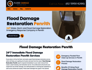 flooddamagerestorationpenrith.com.au screenshot