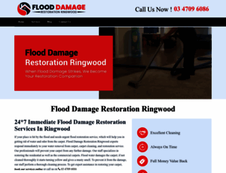 flooddamagerestorationringwood.com.au screenshot