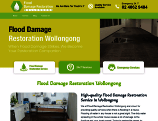 flooddamagerestorationwollongong.com.au screenshot