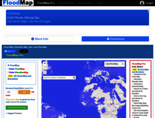 floodmap.net screenshot