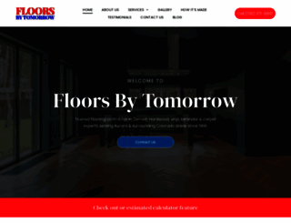 flooringbytomorrow.com screenshot