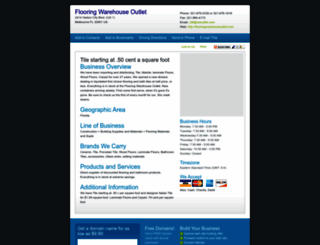 flooringwarehouseoutlet.com screenshot