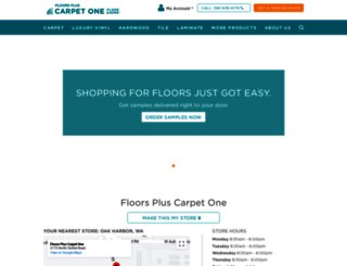 floorspluscarpetoneoakharbor.com screenshot