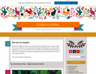 floraandfaunademo.wordpress.com screenshot