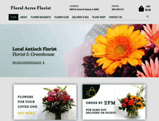 floralacresflorist.com screenshot