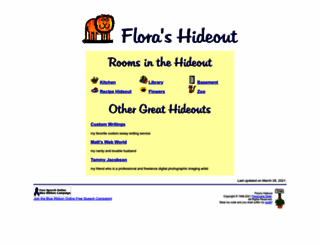 floras-hideout.com screenshot
