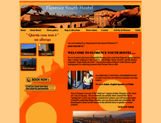 florence-youth-hostel.com screenshot