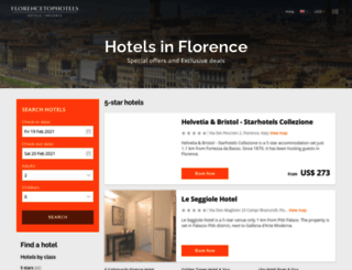 florencetophotels.com screenshot
