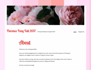 florencewritingportfolio.wordpress.com screenshot