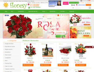 floreriasperu.com.pe screenshot