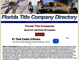 florida-title-companies.com screenshot