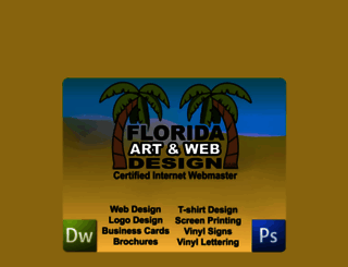 floridaartandwebdesign.com screenshot