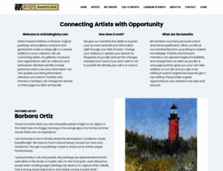floridaartistsregistry.com screenshot