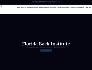 floridabackinstitute.com screenshot