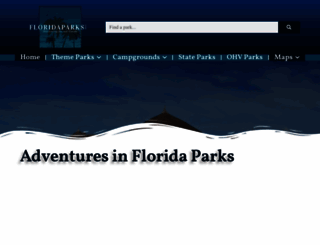 floridaparks.com screenshot