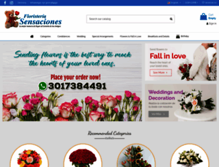 floristeriasensaciones.com screenshot