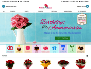 floristsinindia.com screenshot