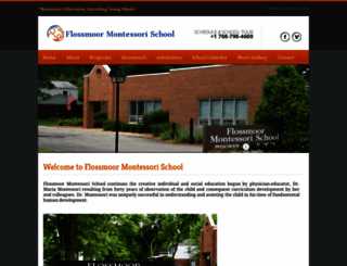 flossmoormontessori.org screenshot