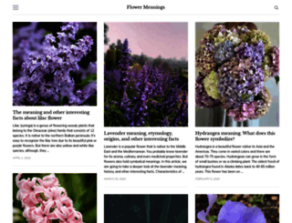 flower-meanings.com screenshot