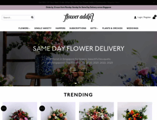 floweraddict.com screenshot