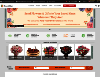 floweradvisor.co.uk screenshot