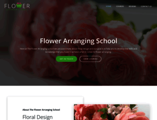 flowerarrangingschool.com screenshot