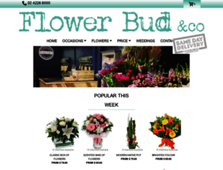 flowerbud.com.au screenshot