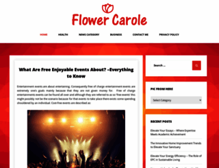 flowercarole.com screenshot
