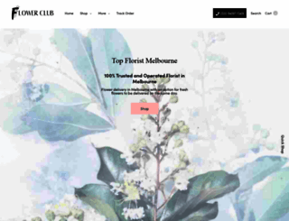 flowerclub.com.au screenshot