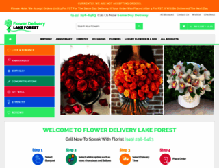 flowerdeliverylakeforest.com screenshot