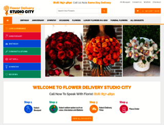 flowerdeliverystudiocity.com screenshot