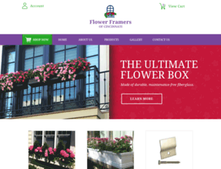 flowerframersofcincy.com screenshot