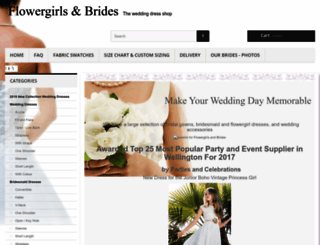 flowergirlsandbrides.co.nz screenshot