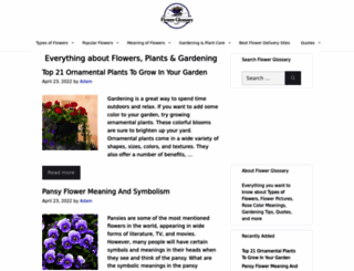 flowerglossary.com screenshot