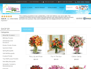 flowers-inbloom.com screenshot