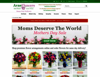 flowers.avasflowers.net screenshot